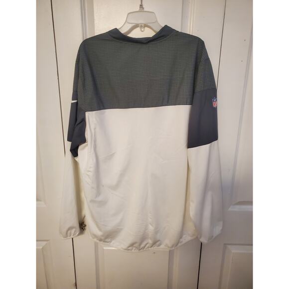 Nike Miami Dolphins Jacket Mens XXL White NFL On Field Dri Fit Full Zip * - Picture 2 of 3